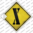 Letter X Xing Novelty Diamond Sticker Decal