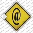 At Symbol Xing Novelty Diamond Sticker Decal