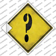 Question Mark Xing Novelty Diamond Sticker Decal