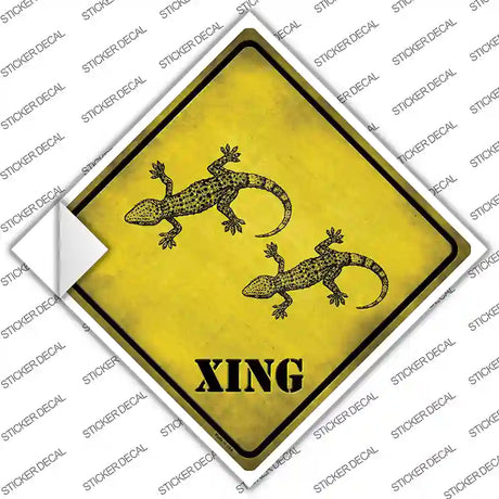 Gecko Xing Novelty Diamond Sticker Decal