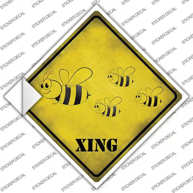 Cartoon Bee Xing Novelty Diamond Sticker Decal