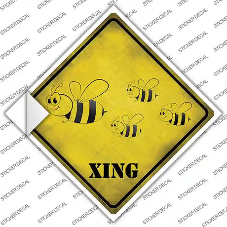 Cartoon Bee Xing Novelty Diamond Sticker Decal