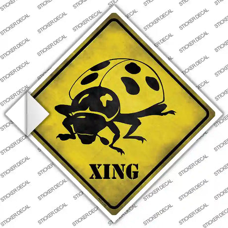 Ladybug Xing Novelty Diamond Sticker Decal