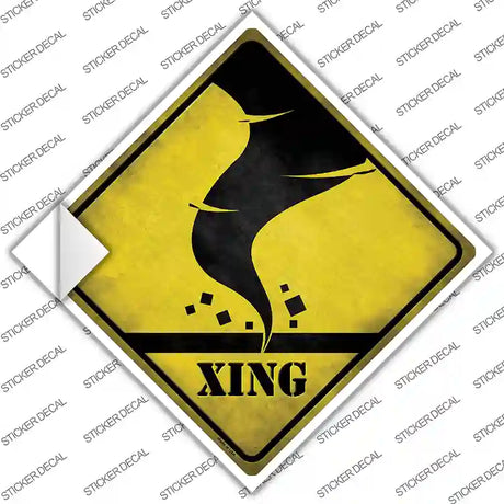 Tornado Xing Novelty Diamond Sticker Decal