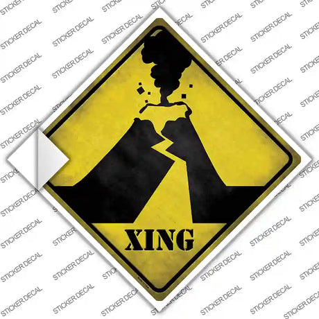 Volcano Xing Novelty Diamond Sticker Decal