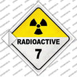 Radioactive 7 Novelty Diamond Sticker Decal