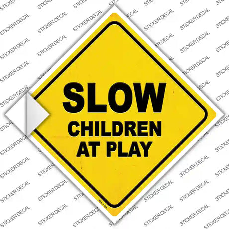 Slow Children at Play Novelty Diamond Sticker Decal
