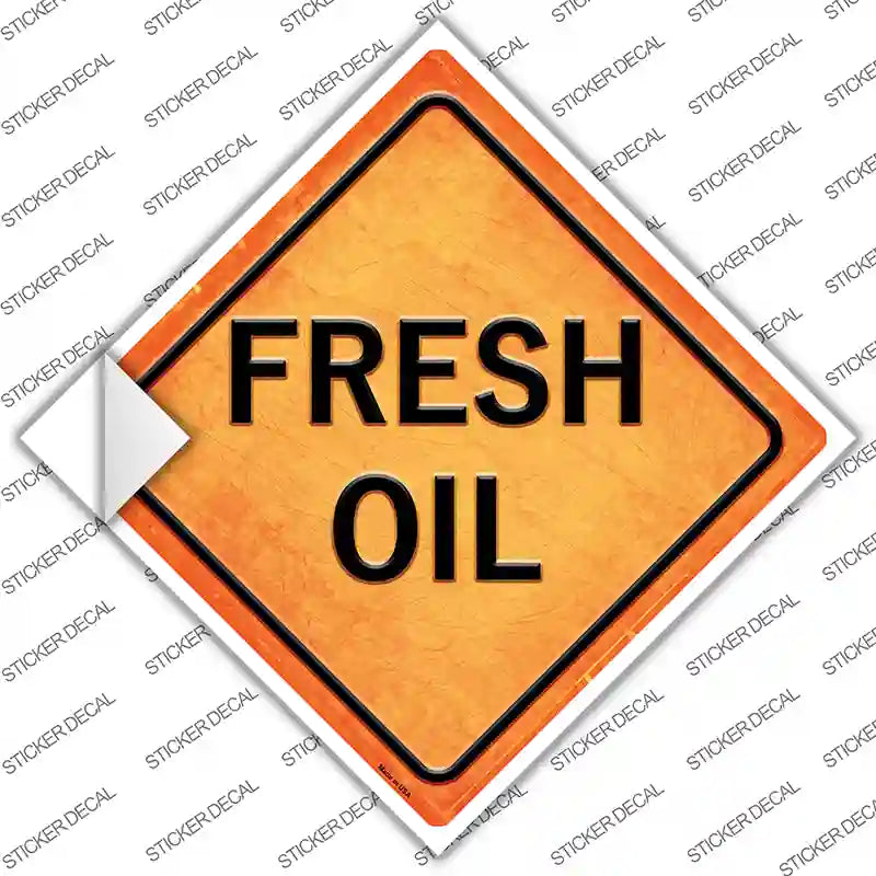 Fresh Oil Novelty Diamond Sticker Decal