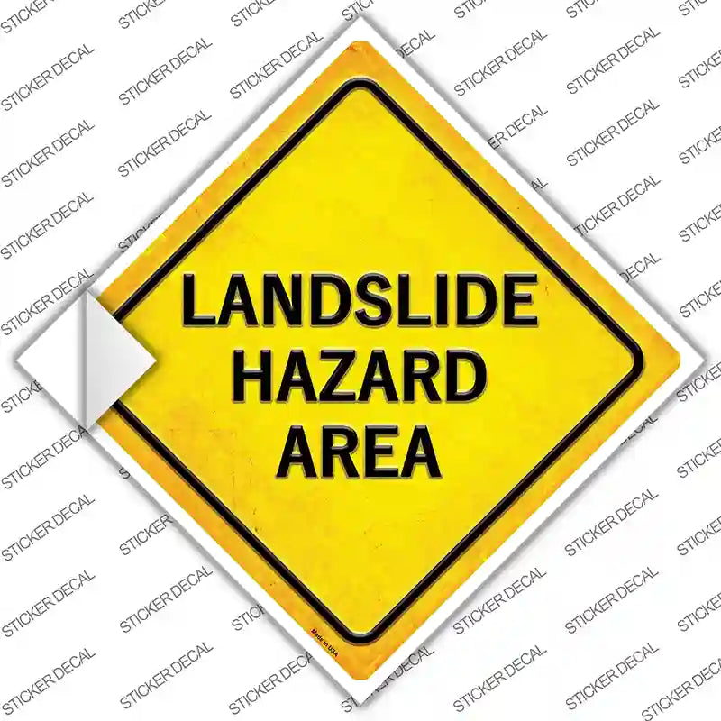 Landslide Diamond Area Novelty Diamond Sticker Decal