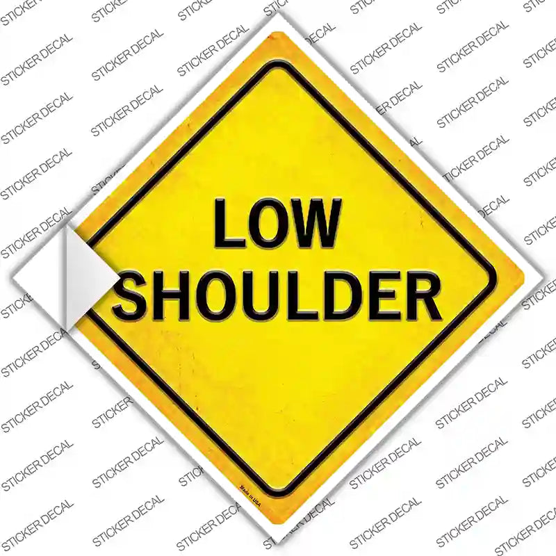 Low Shoulder Novelty Diamond Sticker Decal