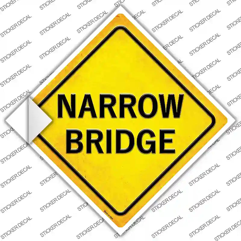 Narrow Bridge Novelty Diamond Sticker Decal