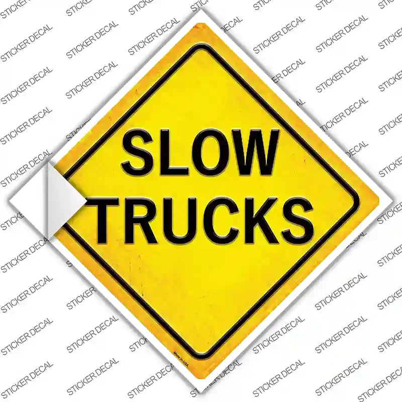 Slow Trucks Novelty Diamond Sticker Decal
