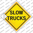 Slow Trucks Novelty Diamond Sticker Decal