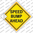 Speed Bump Ahead Novelty Diamond Sticker Decal