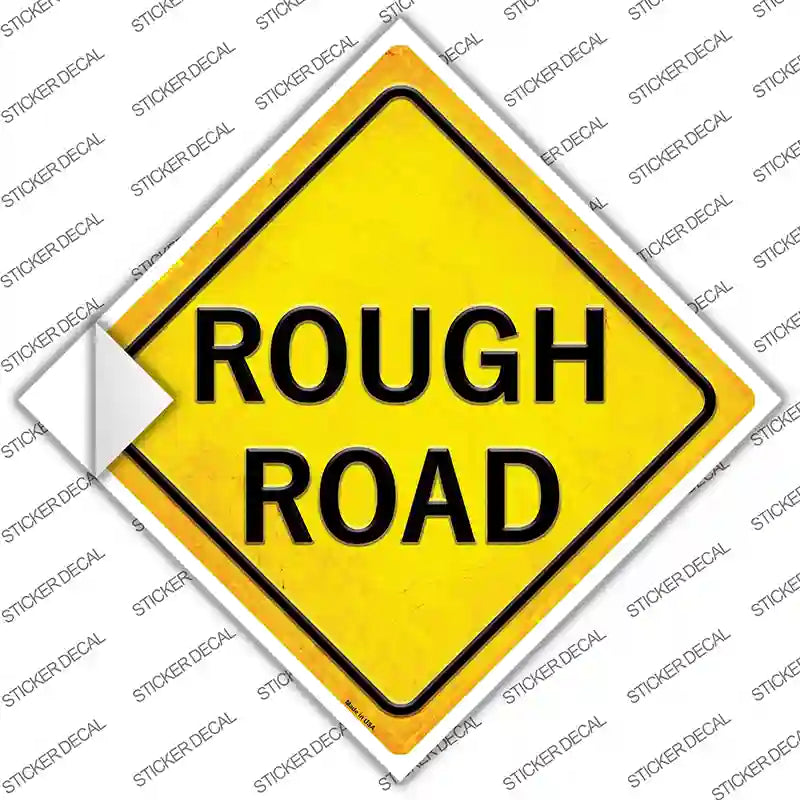 Rough Road Novelty Diamond Sticker Decal
