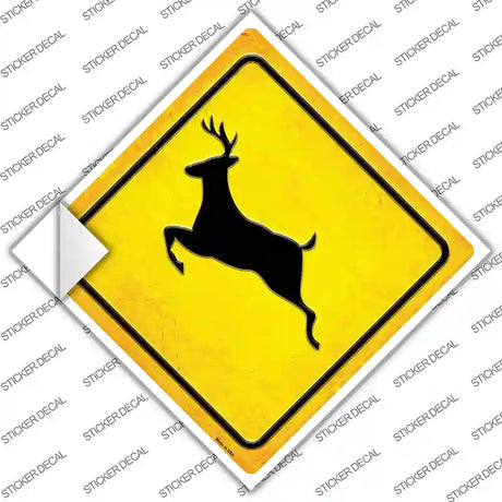 Deer Novelty Diamond Sticker Decal