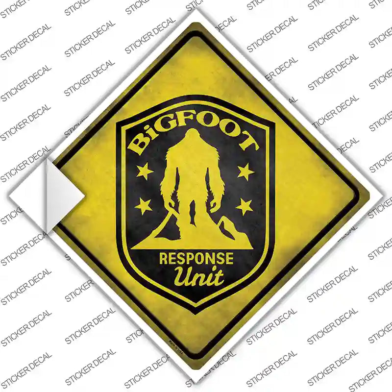 Bigfoot Response Unit Novelty Diamond Sticker Decal