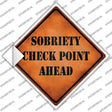 Sobriety Check Point Novelty Diamond Sticker Decal