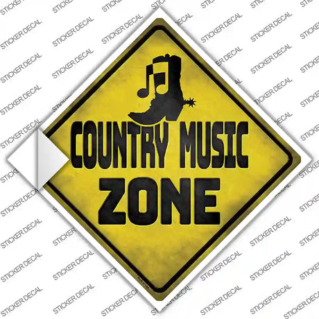 Country Music Zone Novelty Diamond Sticker Decal