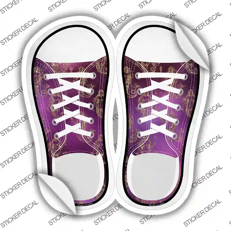 Mermaid Pink Novelty Shoe Outlines Sticker Decal Small
