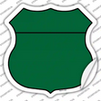 Green Novelty Highway Shield Sticker Decal