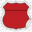 Red Novelty Highway Shield Sticker Decal