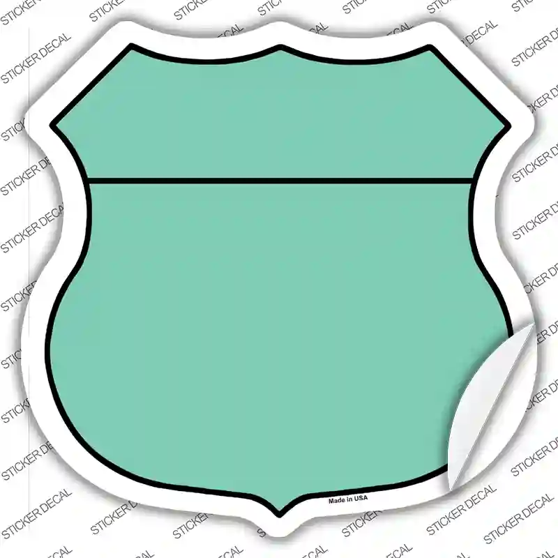 Mint Novelty Highway Shield Sticker Decal