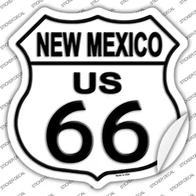 New Mexico Route 66 Novelty Highway Shield Sticker Decal