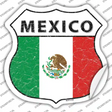 Mexico Flag Novelty Highway Shield Sticker Decal