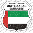 United Arab Emirates Flag Novelty Highway Shield Sticker Decal