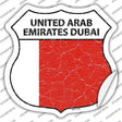 United Arab Emirates Dubai Flag Novelty Highway Shield Sticker Decal