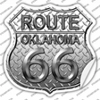 Route 66 Diamond Oklahoma Novelty Highway Shield Sticker Decal
