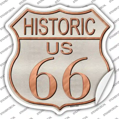 Historic Route 66 Novelty Highway Shield Sticker Decal