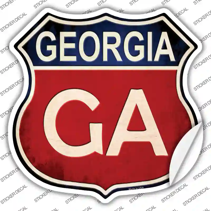 Georgia Novelty Highway Shield Sticker Decal