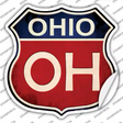 Ohio Novelty Highway Shield Sticker Decal
