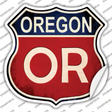 Oregon Novelty Highway Shield Sticker Decal