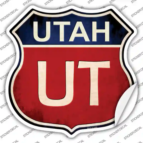 Utah Novelty Highway Shield Sticker Decal