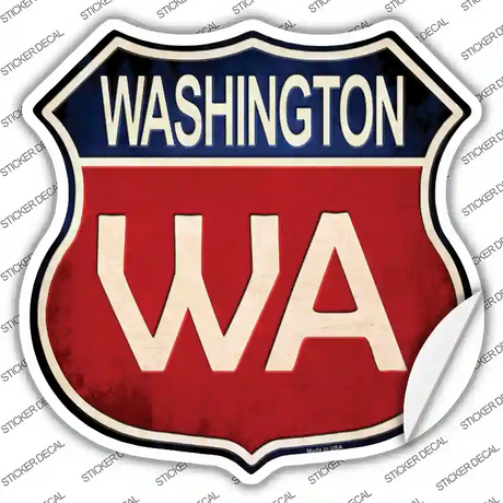 Washington Novelty Highway Shield Sticker Decal
