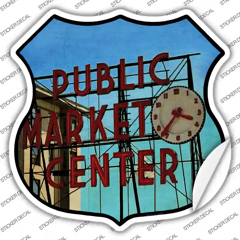 Market Place Novelty Highway Shield Sticker Decal