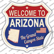 Arizona Established Novelty Highway Shield Sticker Decal
