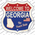 Georgia Established Novelty Highway Shield Sticker Decal