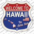 Hawaii Established Novelty Highway Shield Sticker Decal