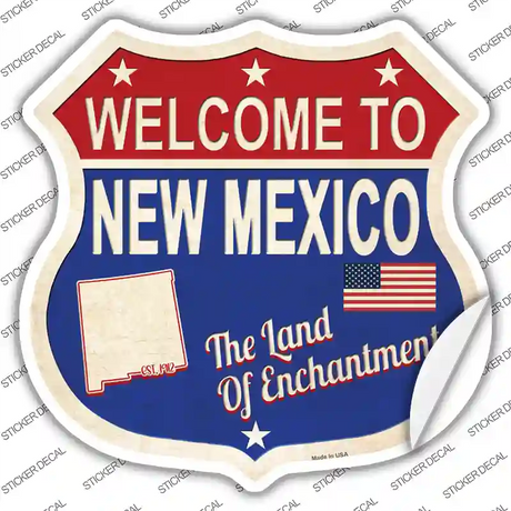 New Mexico Established Novelty Highway Shield Sticker Decal