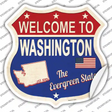 Washington Established Novelty Highway Shield Sticker Decal