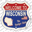Wisconsin Established Novelty Highway Shield Sticker Decal