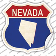 Nevada Silhouette Novelty Highway Shield Sticker Decal