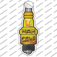 Man Cave Novelty Spark Plug Sticker Decal