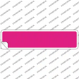 Pink Solid Blank Novelty Narrow Sticker Decal