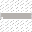 Gray Solid Blank Novelty Narrow Sticker Decal