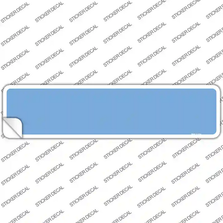 Light Blue Solid Blank Novelty Narrow Sticker Decal